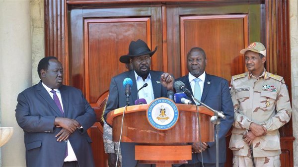 Machar toma posesión como vicepresidente de Sudán del Sur con un llamamiento a la unidad
