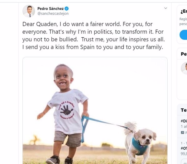 Familias con niños con discapacidad piden en Twitter a Pedro Sánchez medidas 