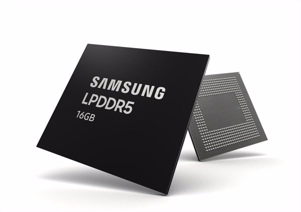 Samsung comienza la producción del chip de memoria RAM LPDDR5 de 16GB