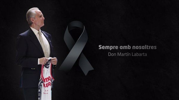 El Valencia Basket rinde homenaje a Martín Labarta con un minuto de silencio virtual