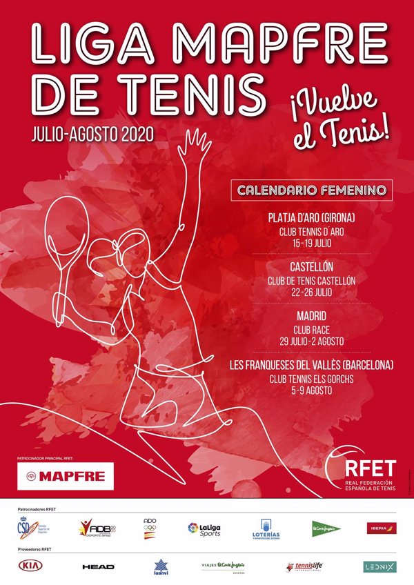 La Liga MAPFRE de Tenis Femenina completa su calendario con la cita en el Club de Tenis Castellón