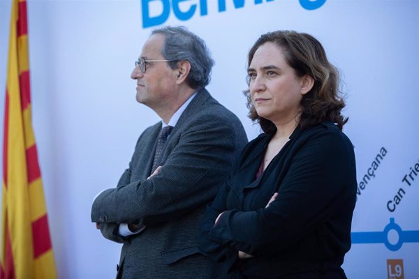 Torra replica a Colau que es alcaldesa gracias a Valls y al PSC: 