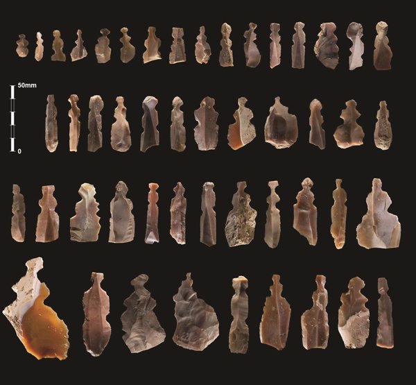 Hallada un tipo inédito de figuras humanas neolíticas hechas de sílex y usadas para ritos funerarios