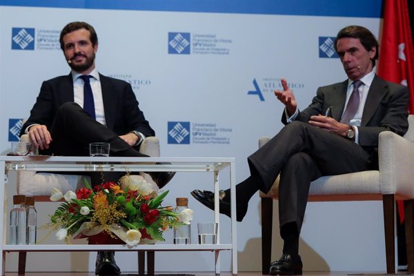 Casado y Aznar, juntos este viernes en unas jornadas de FAES sobre el futuro de Europa