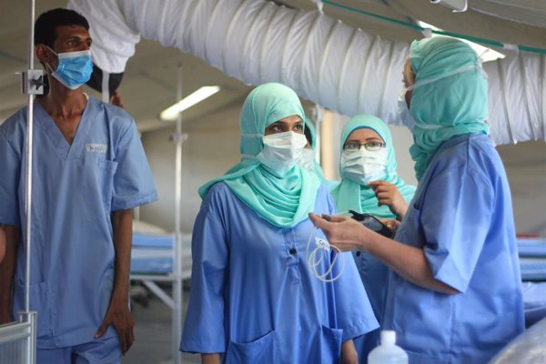 El CICR abre un centro para pacientes de COVID-19 en Yemen con el temor a un nuevo repunte de casos