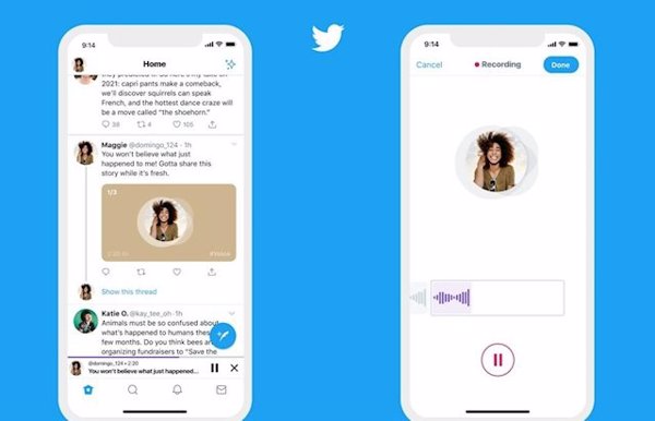 Twitter trabaja en nuevos espacios de audio y conversaciones solo con mencionados