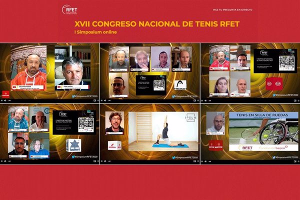 Más de 850 personas participan en el I Simposium Online-XVII Congreso Nacional de Tenis RFET