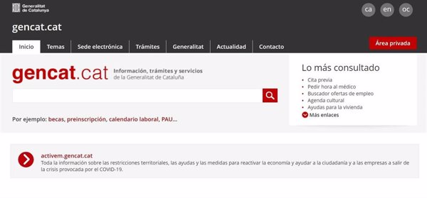 La web de la Generalitat de Catalunya expone los datos de más de 5.000 usuarios y contraseñas
