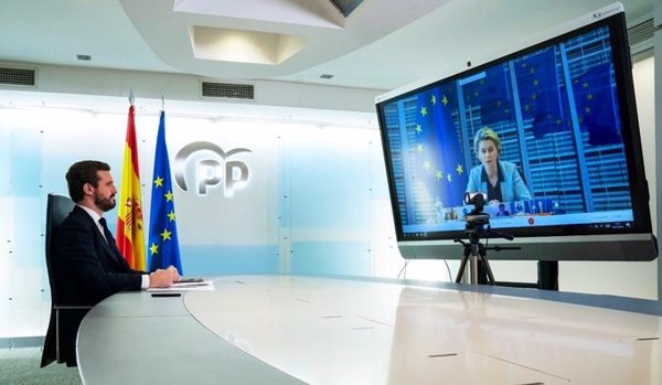 Casado defiende que los fondos europeos se vinculen al respeto al Estado de Derecho con un control independiente