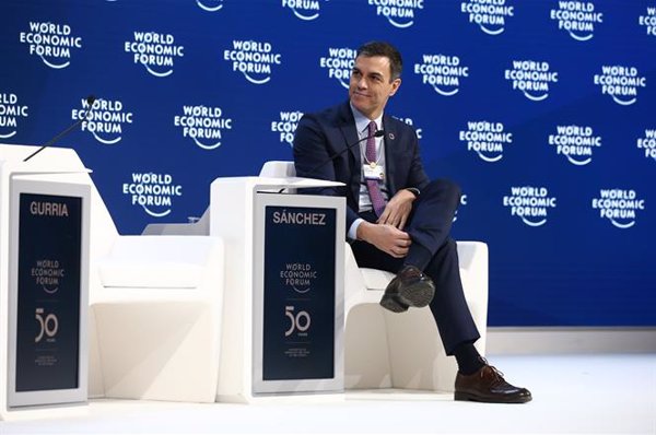 Pedro Sánchez, entre los oradores de la edición virtual del Foro de Davos