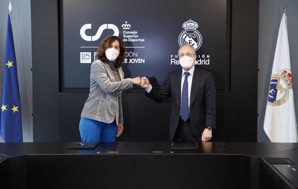 Lozano y Florentino Pérez renuevan la colaboración entre las fundaciones Deporte Joven y Real Madrid