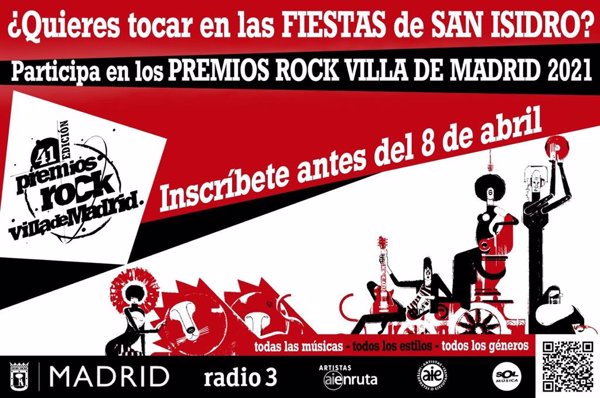 Los Premios Rock Villa de Madrid baten récord de participación con más de 600 inscritos