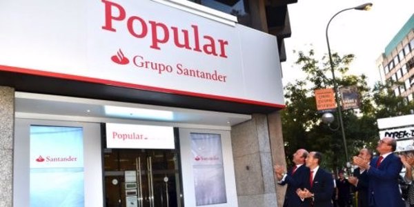 Banco Santander, condenado a indemnizar con 32.000 euros a dos clientes por las ampliaciones del Popular
