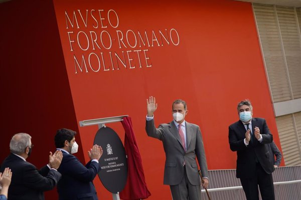 El Rey inaugura el Museo Foro Romano Molinete de Cartagena, que ofrece una inmersión en 2.300 años de historia