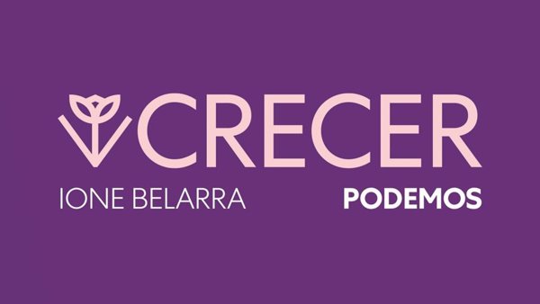 'Crecer', lema de la candidatura de Belarra para liderar la nueva etapa en Podemos tras la salida de Iglesias