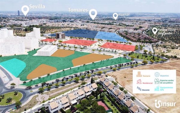 Grupo Insur invertirá 93 millones de euros en un nuevo desarrollo inmobiliario en Tomares (Sevilla)