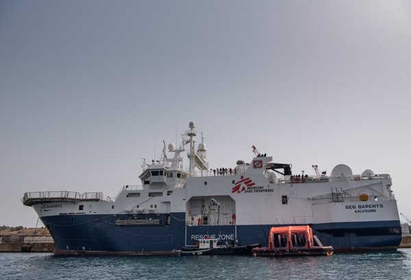 MSF solicita oficialmente a Italia que libere al barco de rescate 'Geo Barents'