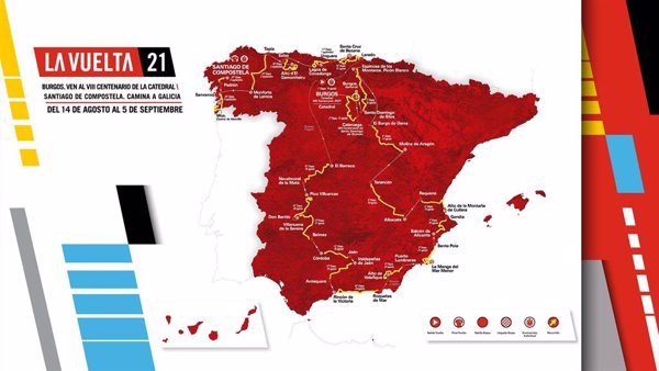 Dos colosos asturianos y una crono final en una Vuelta 2021 montañosa