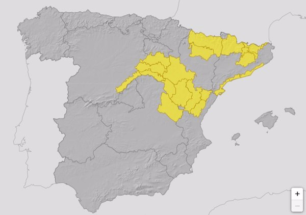 Agosto se despide hoy con seis CCAA en riesgo por lluvias y tormentas en el noreste peninsular