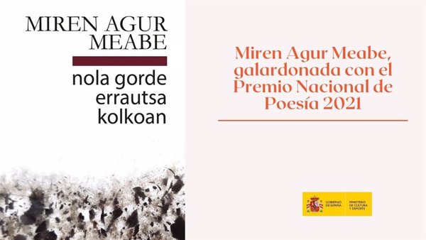 Miren Agur Meabe, Premio Nacional de Poesía por su obra 'Cómo guardar ceniza en el pecho'