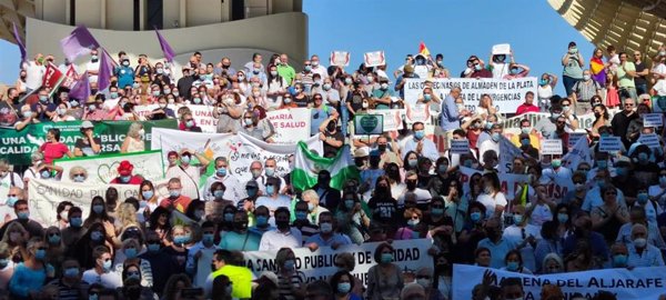 Mareas Blancas concentra a miles de personas en Sevilla, Cádiz, Granada y Huelva para 