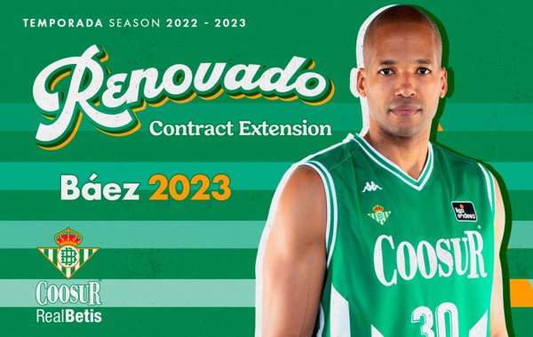 Eulis Báez renueva con el Coosur Real Betis hasta 2023