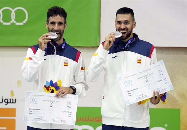 Abián y Peñalver dan una plata en bádminton a España en Orán y Metreveli asegura medalla en lucha libre