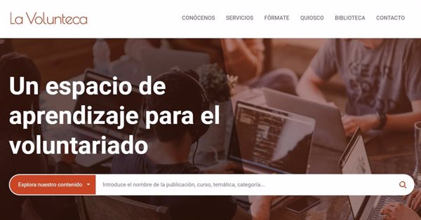 Nace 'La Volunteca', una plataforma online con recursos y soporte logístico para las entidades de voluntariado