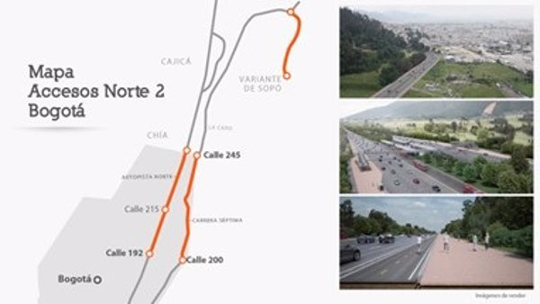 OHLA se adjudica el corredor Accesos Norte 2 en Colombia con una inversión de 315 millones de euros