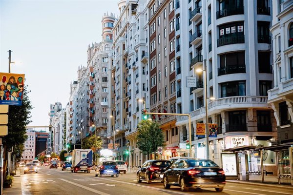 La afluencia de peatones en la Gran Vía de Madrid aumentó un 44% en el último año