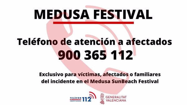 El teléfono habilitado para atención a familiares y afectados en el Medusa atiende 305 llamadas en las primeras horas
