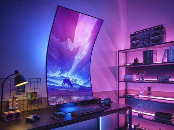 Ya disponible el monitor 'gaming' Samsung Odyssey Ark de 55 pulgadas y curvatura de 1000R
