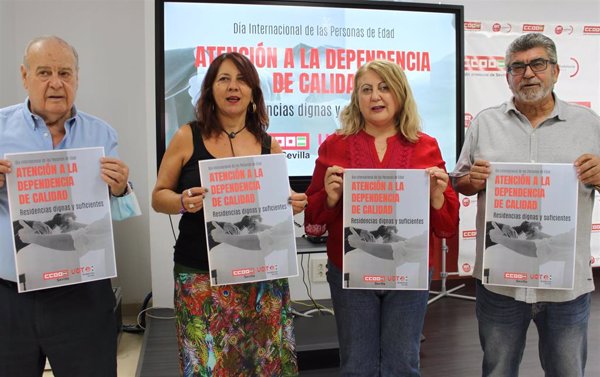 UGT y CCOO se concentran este viernes en Andalucía por una atención a la dependencia de 