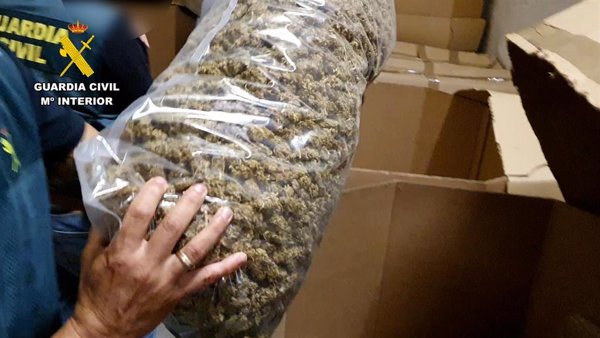 La Guardia Civil incauta 32 toneladas de cogollos de marihuana, el mayor alijo hasta el momento