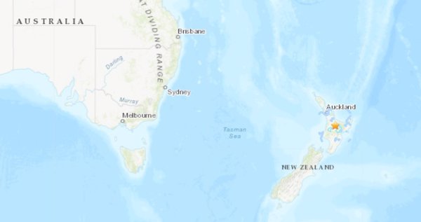 Registrado un terremoto de magnitud 5,4 en el norte de Nueva Zelanda