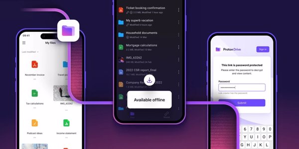 Proton Drive lanza su aplicación para móviles iOS y Android