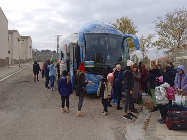 Andorra (Teruel) recibe el tercer contingente de refugiados ucranianos mediante la iniciativa solidaria de Forestalia