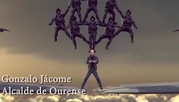 El alcalde de Ourense sustituye a Chuck Norris en su felicitación navideña: 