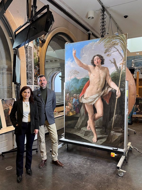El Museo del Prado atribuye a Guido Reni la autoría en 'La predicación de San Juan Bautista'