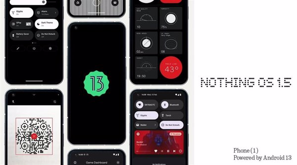 Phone (1) se actualiza a Nothing OS 1.5 con mejoras en el rendimiento y un aumento en la velocidad de carga de apps