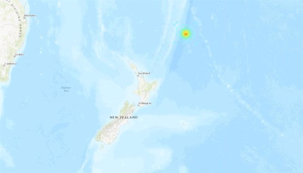 Registrado un terremoto de magnitud 7,1 al norte de Nueva Zelanda