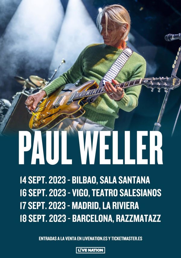 Paul Weller actuará en Bilbao, Vigo, Madrid y Barcelona en septiembre
