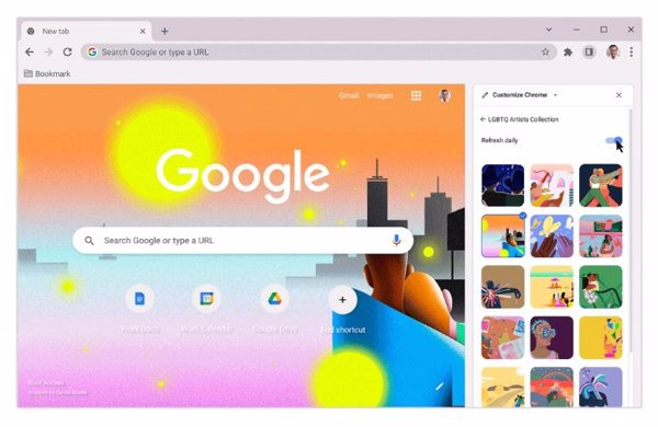 Google Chrome amplía las opciones de personalización con nuevos temas y fondos de pantalla