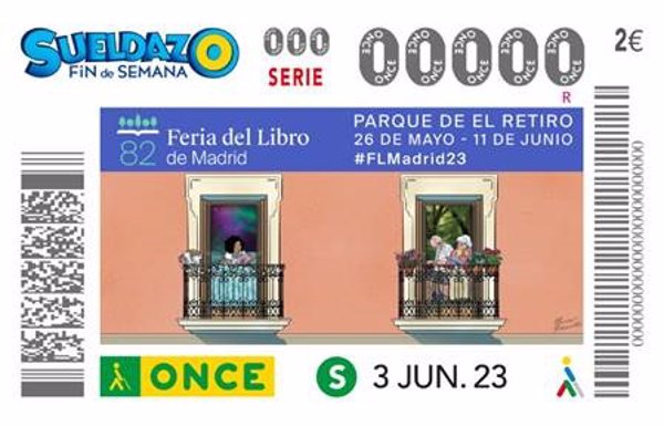 La 82 edición de la Feria del Libro de Madrid protagoniza este sábado el cupón de la ONCE