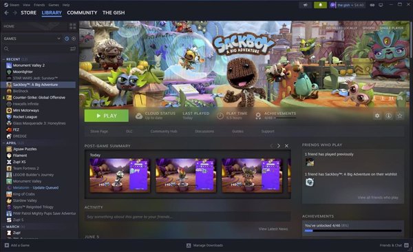 Valve actualiza el escritorio de Steam con notificaciones más completas, mejoras en la interfaz superpuesta y Notas