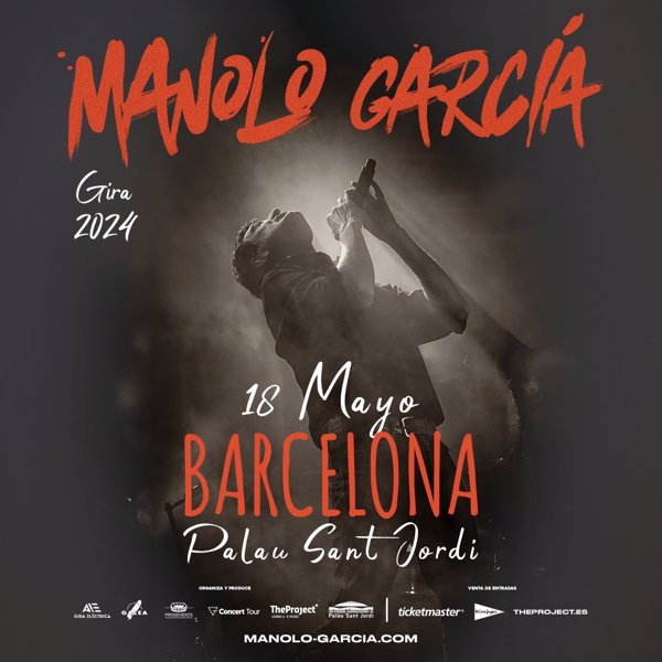 Manolo García actuará el 18 de mayo en el Palau Sant Jordi de Barcelona