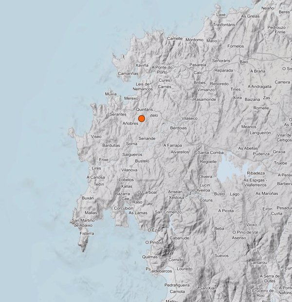 Un terremoto de magnitud 3 con epicentro en Muxía (La Coruña) se deja sentir en varias localidades