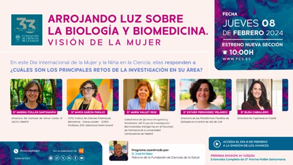 Cinco investigadores españolas comparten la visión de las mujeres en Biomedicina, Ingeniería y Química