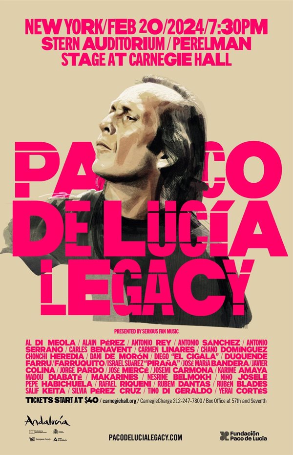 Más de 30 artistas como Mercé, El Cigala o Carmen Linares, rinden homenaje a Paco de Lucía en el Carnagie Hall