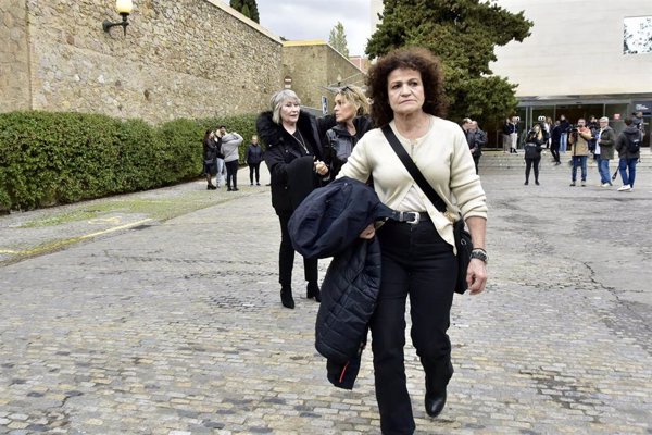 Familiares y amigos despiden a la actriz Silvia Tortosa en Barcelona